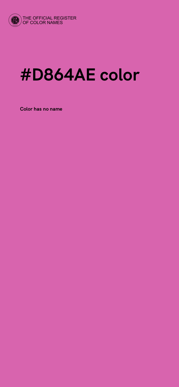 #D864AE color image