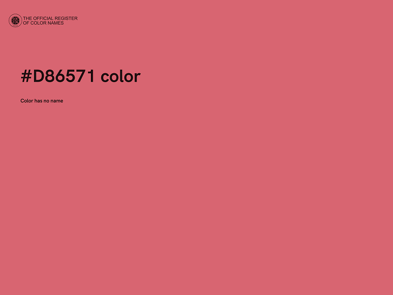 #D86571 color image