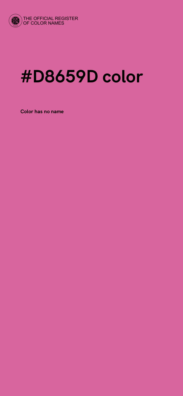 #D8659D color image