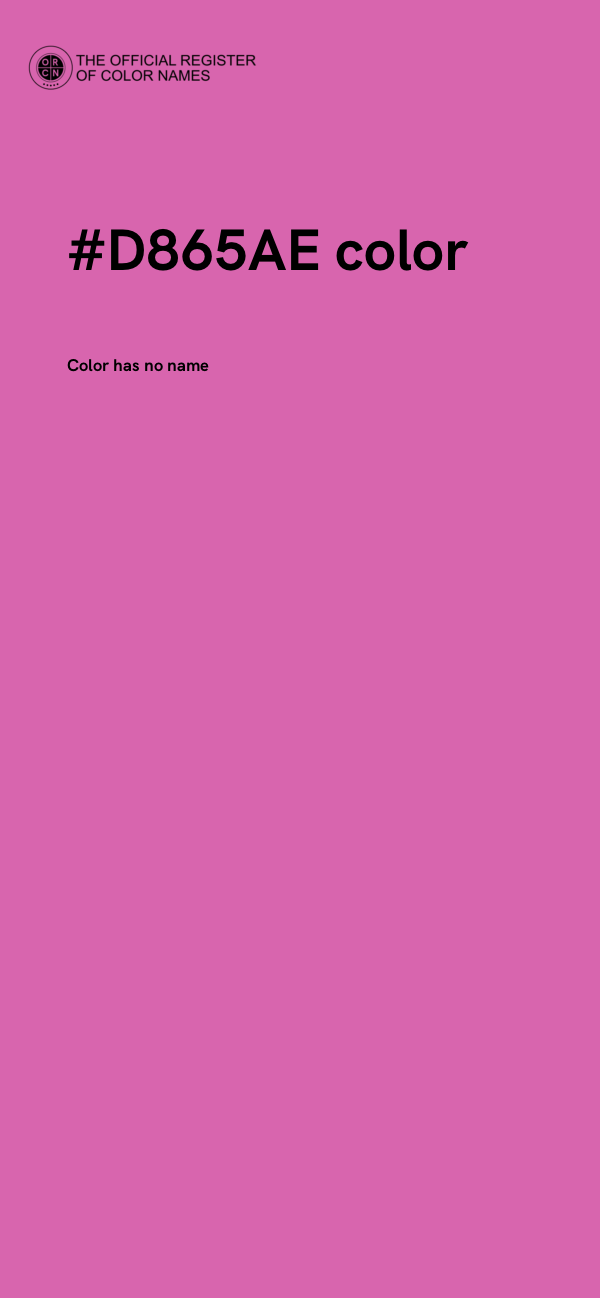 #D865AE color image