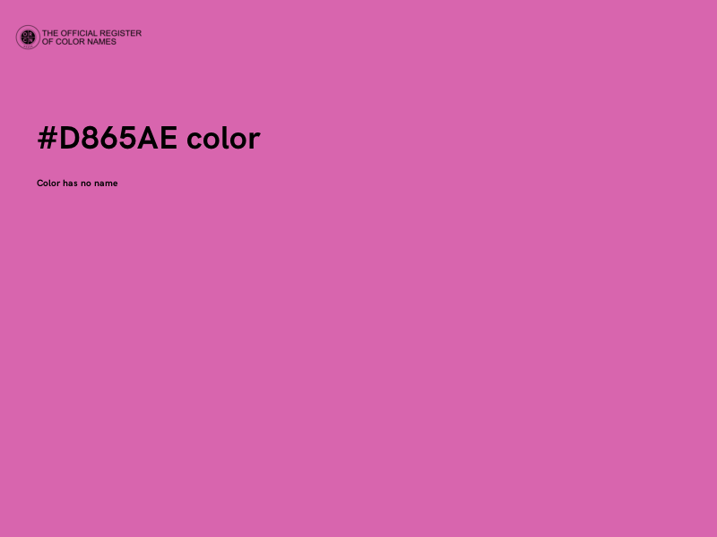 #D865AE color image