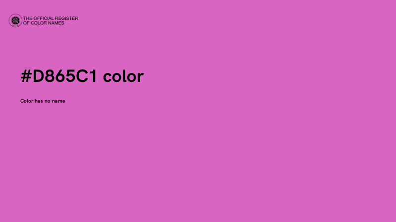 #D865C1 color image