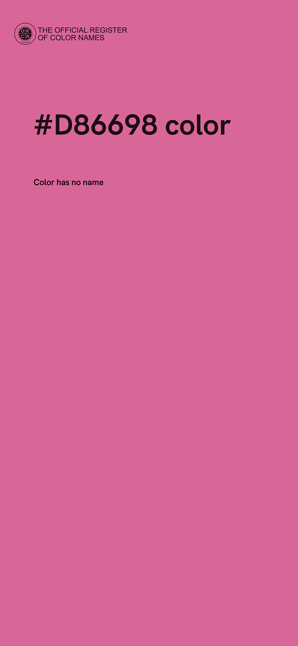 #D86698 color image