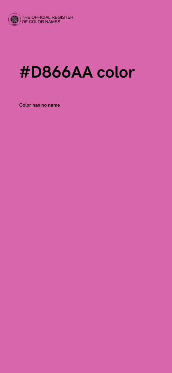 #D866AA color image