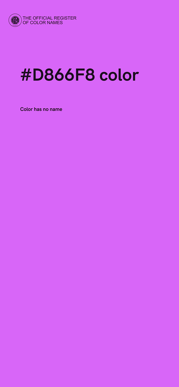 #D866F8 color image