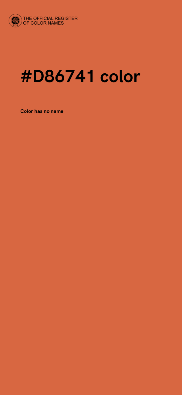 #D86741 color image