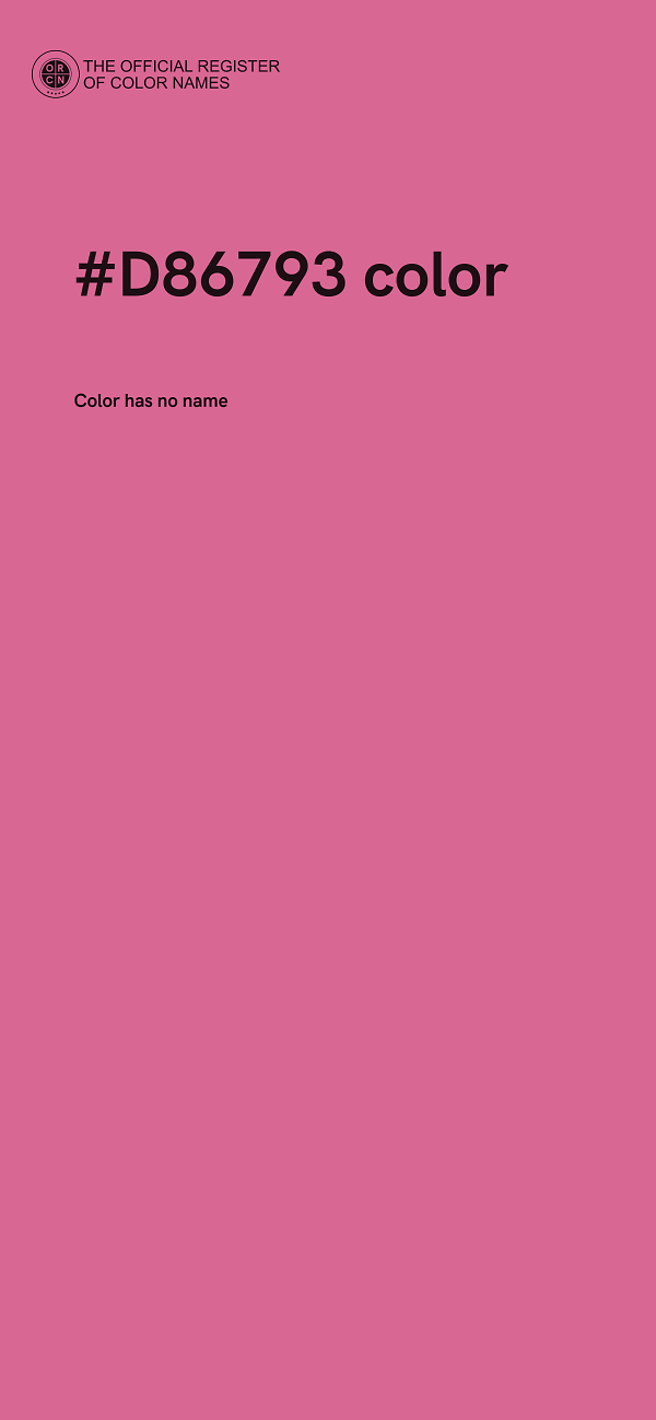 #D86793 color image