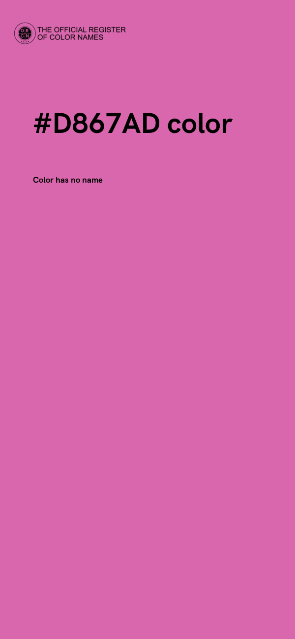 #D867AD color image