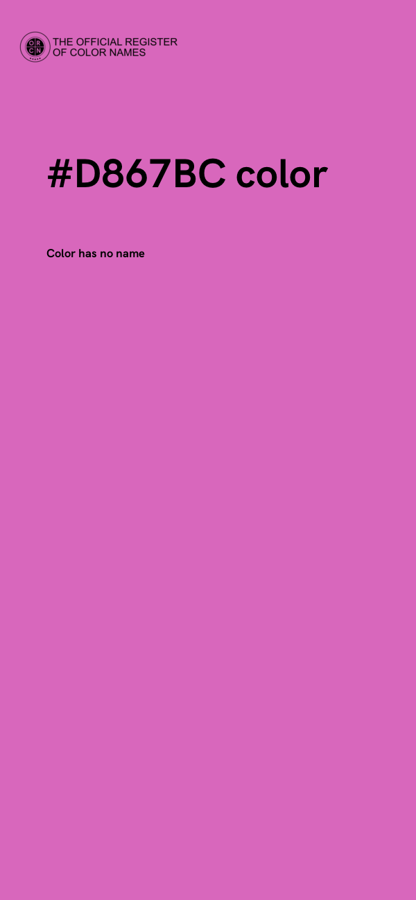 #D867BC color image