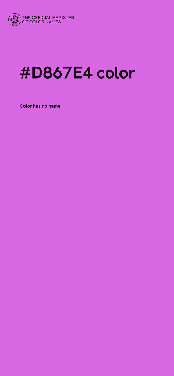 #D867E4 color image