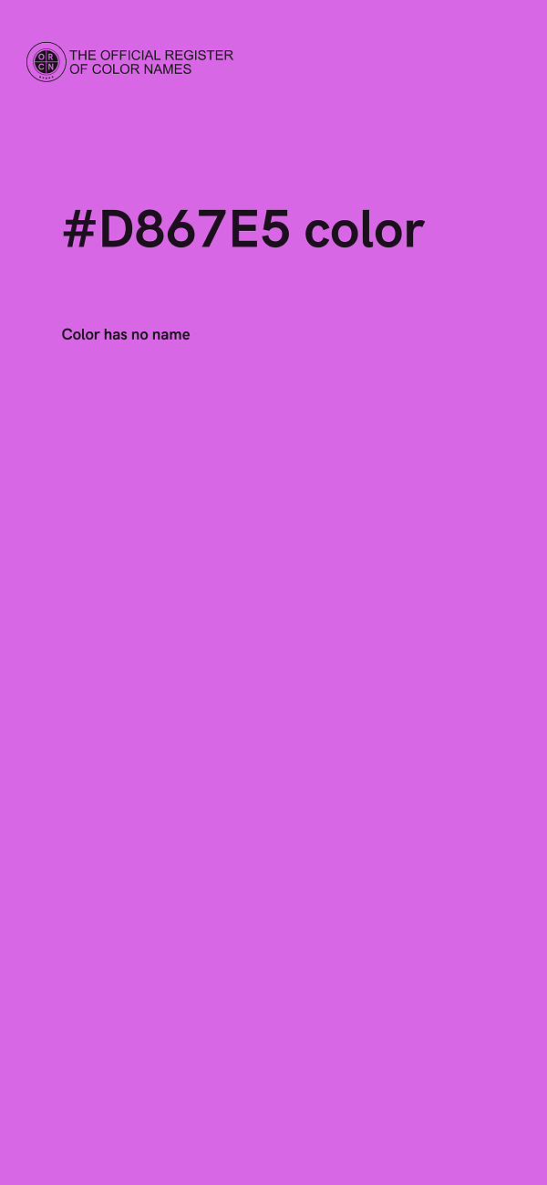 #D867E5 color image