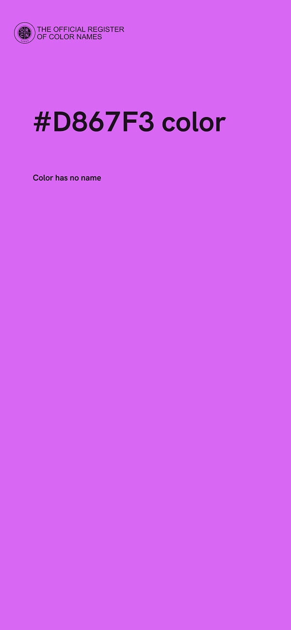 #D867F3 color image
