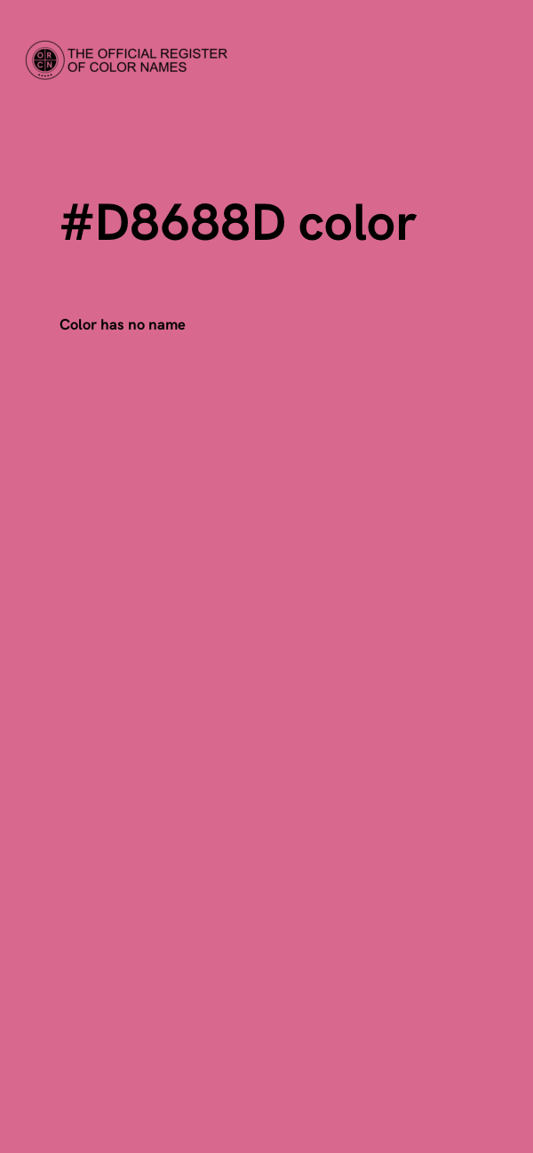 #D8688D color image