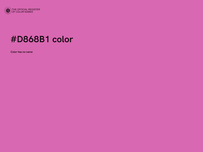 #D868B1 color image