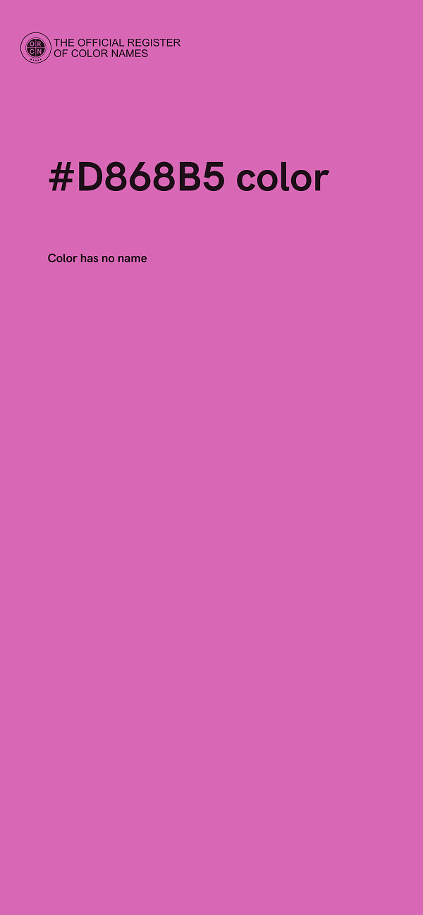 #D868B5 color image