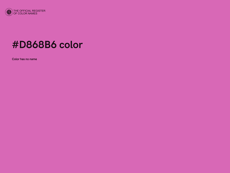 #D868B6 color image