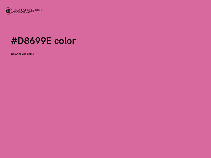 #D8699E color image