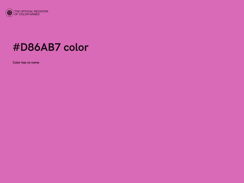 #D86AB7 color image