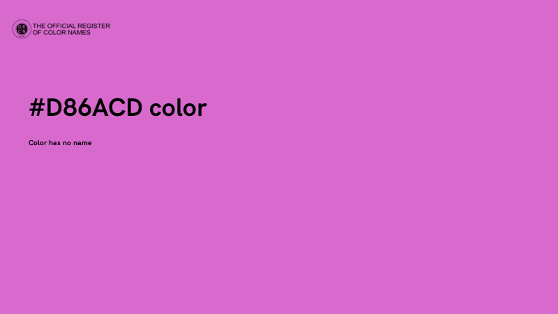 #D86ACD color image