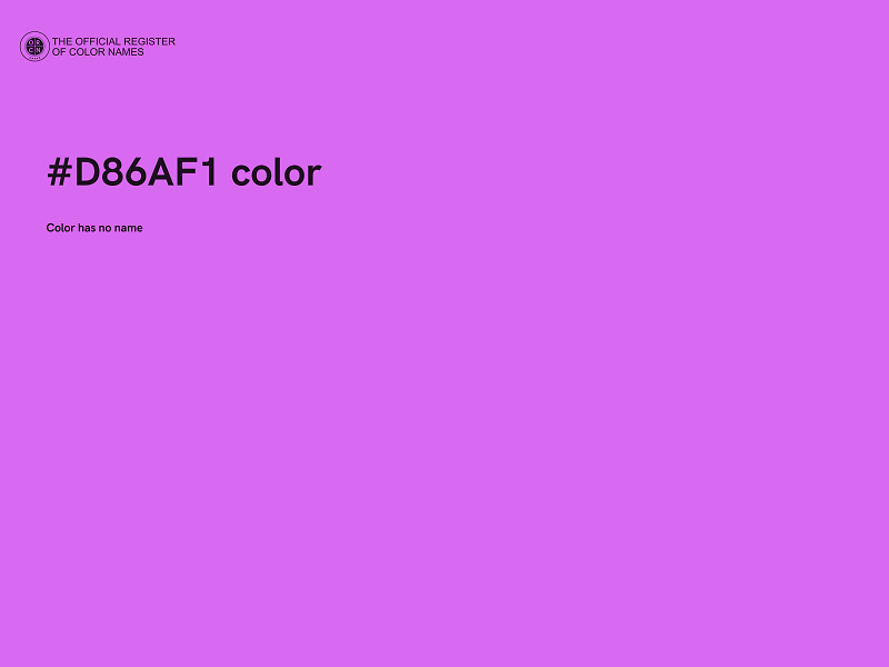 #D86AF1 color image