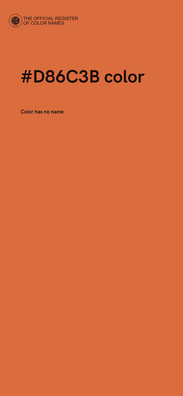 #D86C3B color image