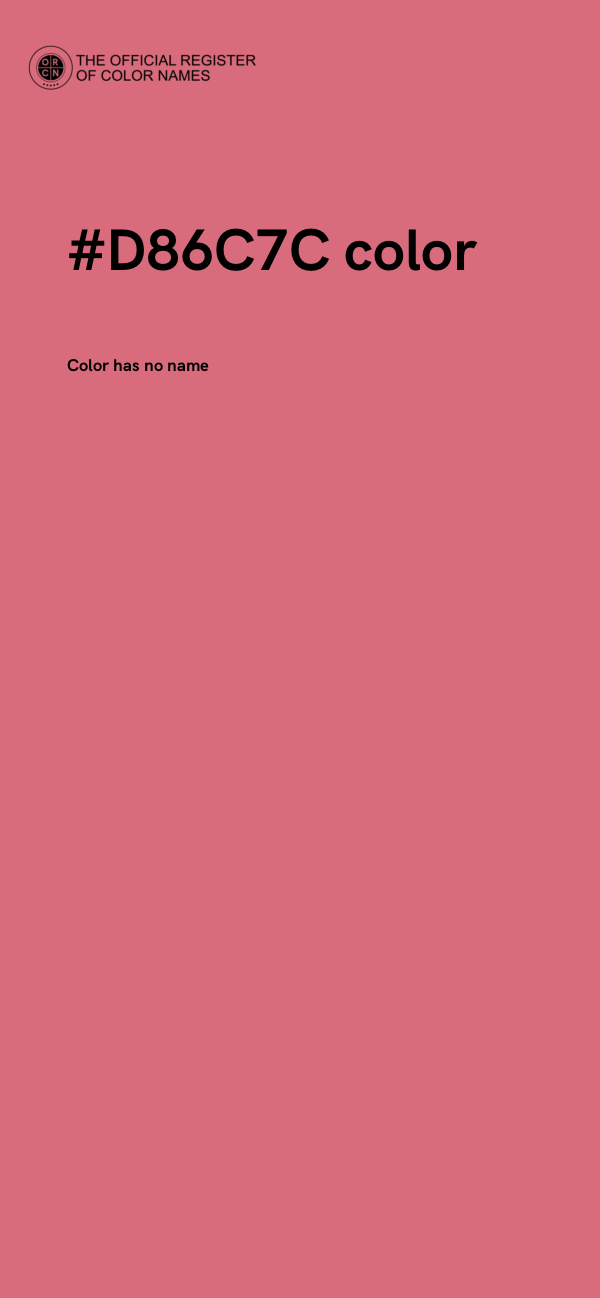 #D86C7C color image