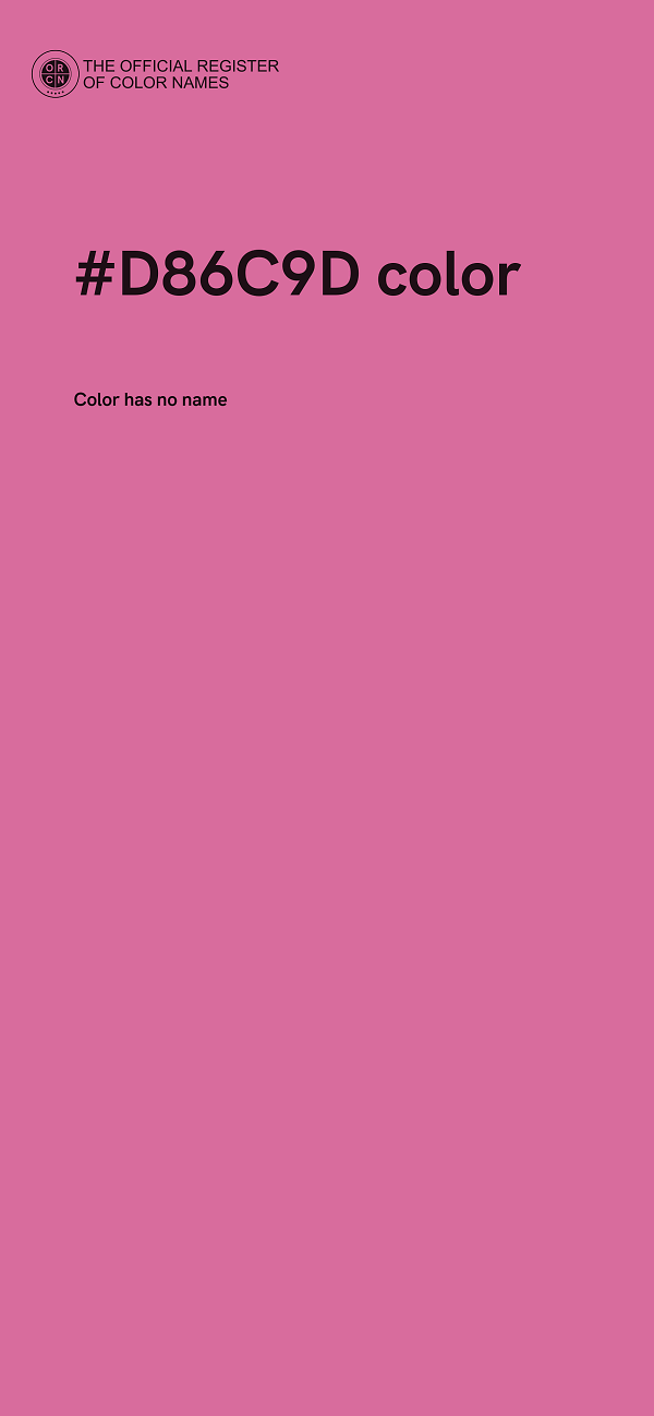 #D86C9D color image