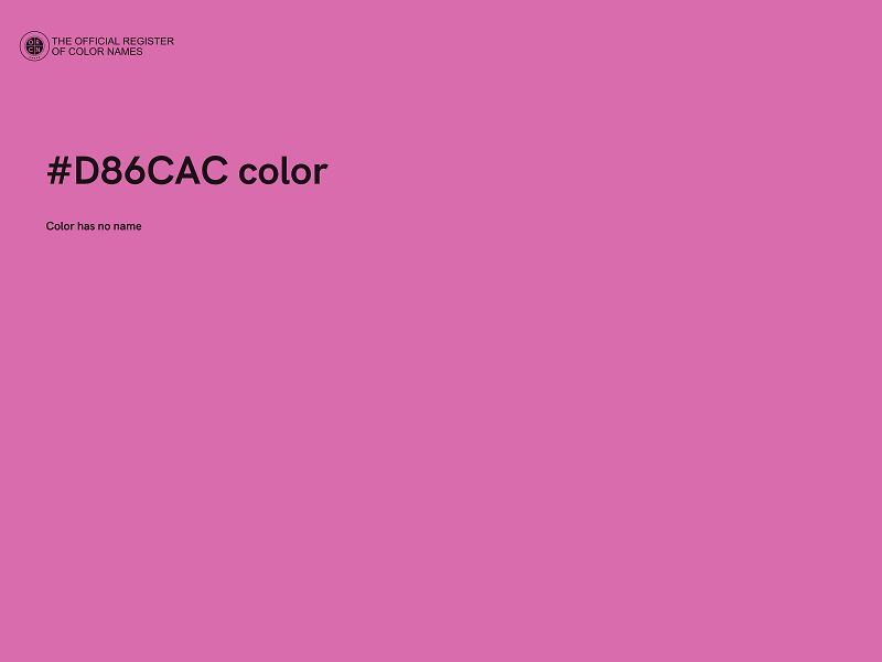#D86CAC color image