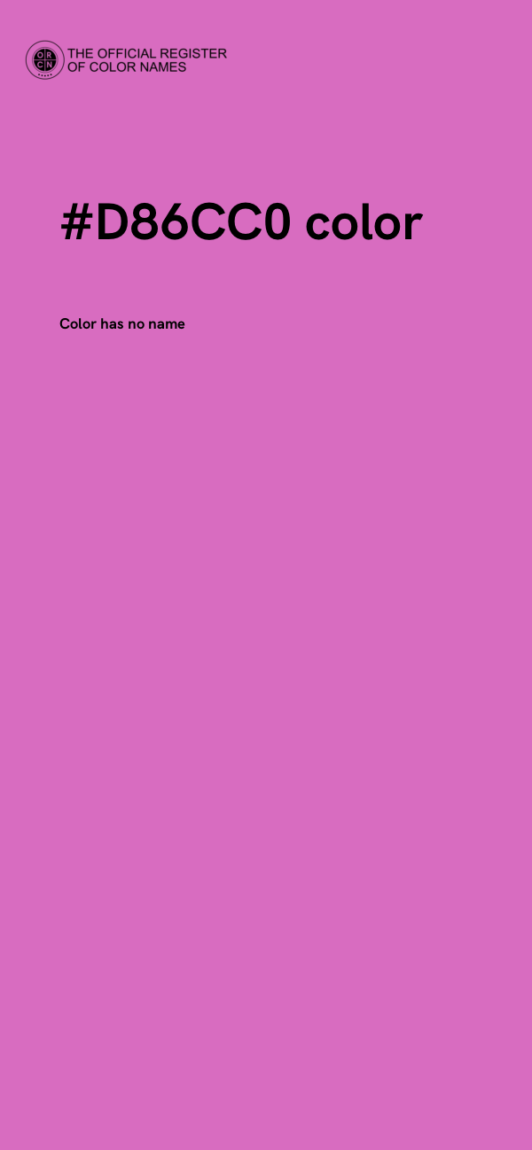 #D86CC0 color image