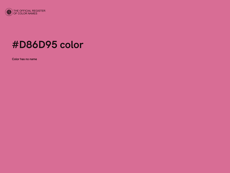 #D86D95 color image