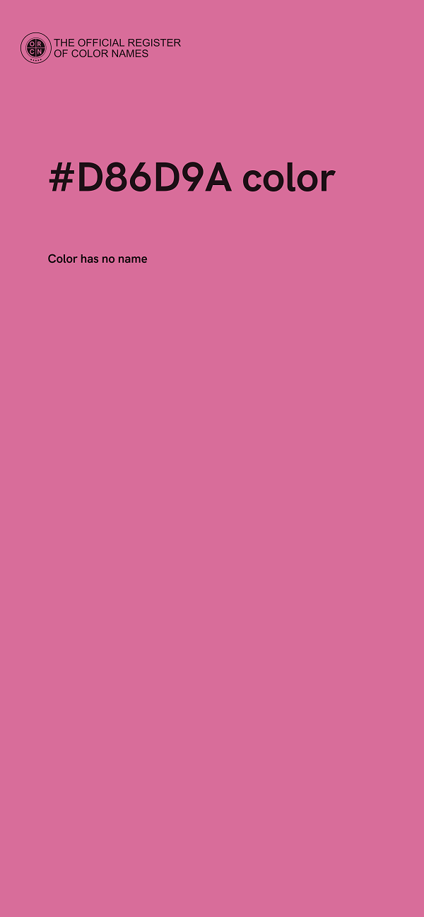 #D86D9A color image