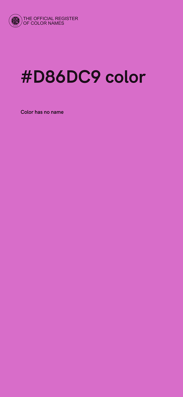 #D86DC9 color image