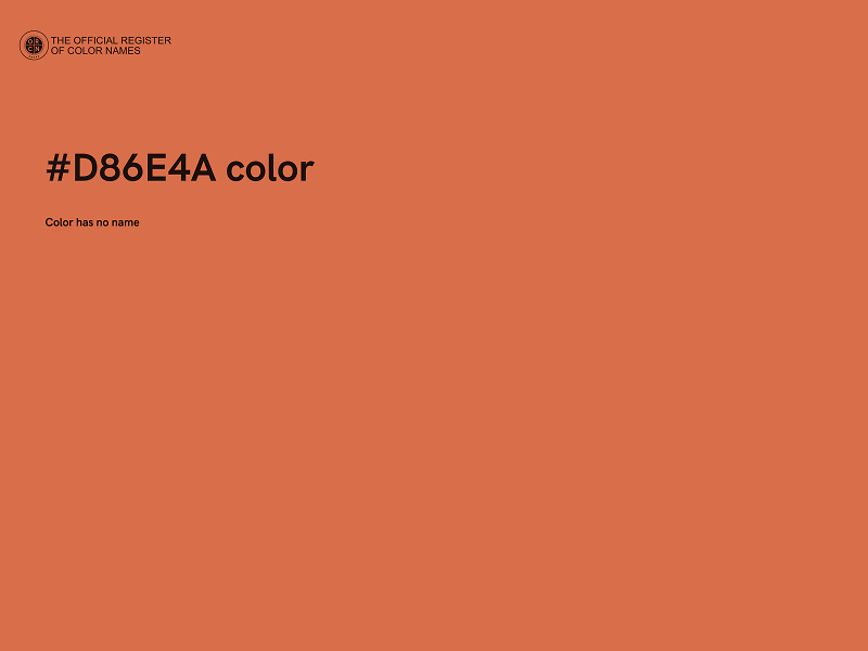 #D86E4A color image