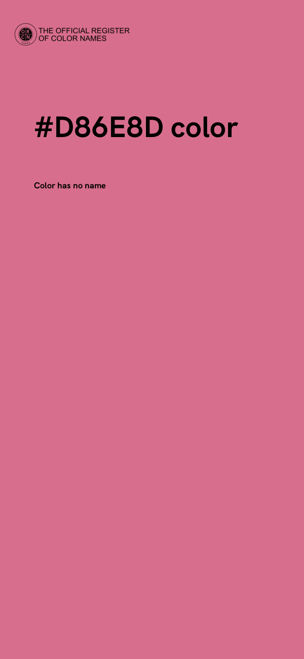 #D86E8D color image