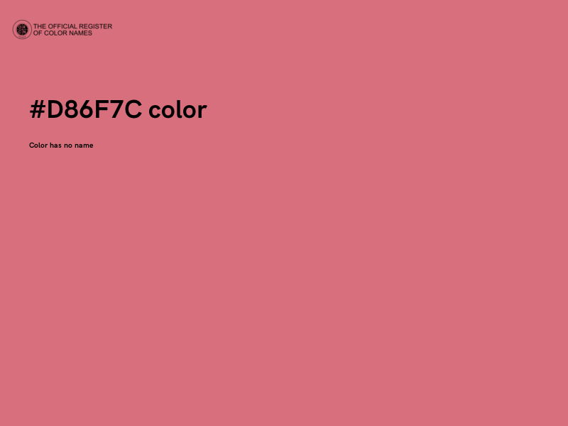 #D86F7C color image