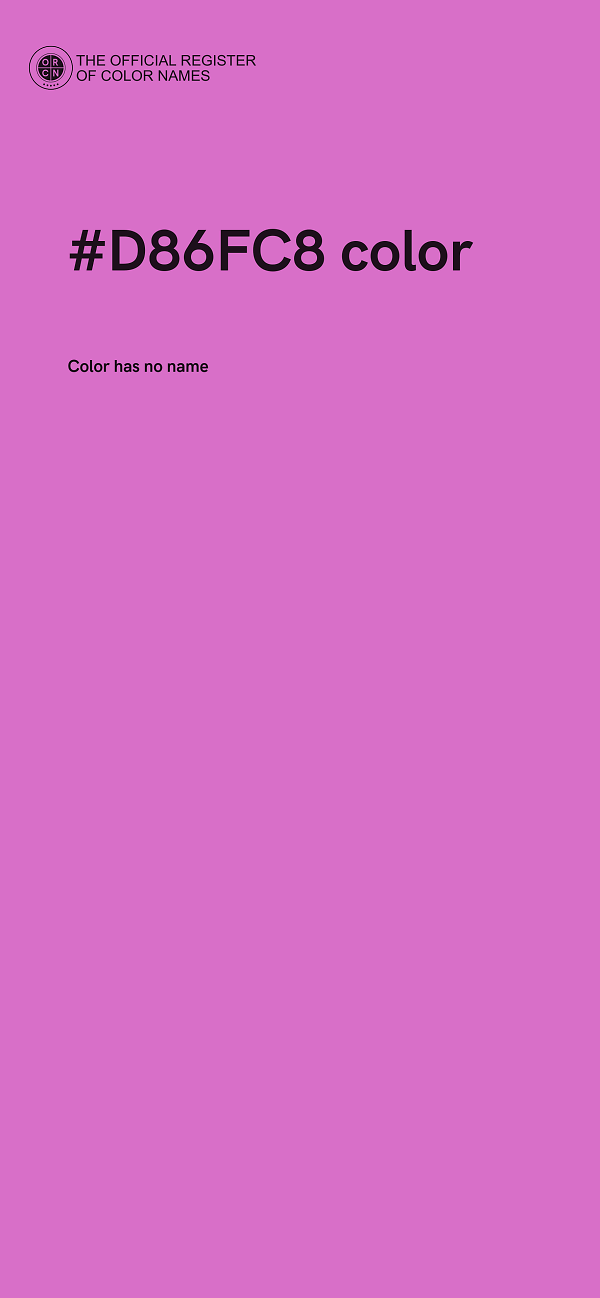 #D86FC8 color image