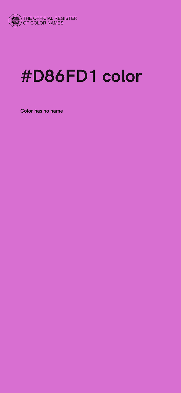 #D86FD1 color image
