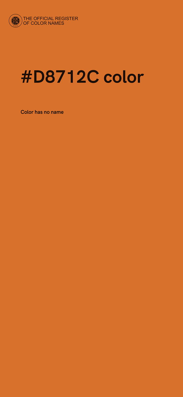 #D8712C color image