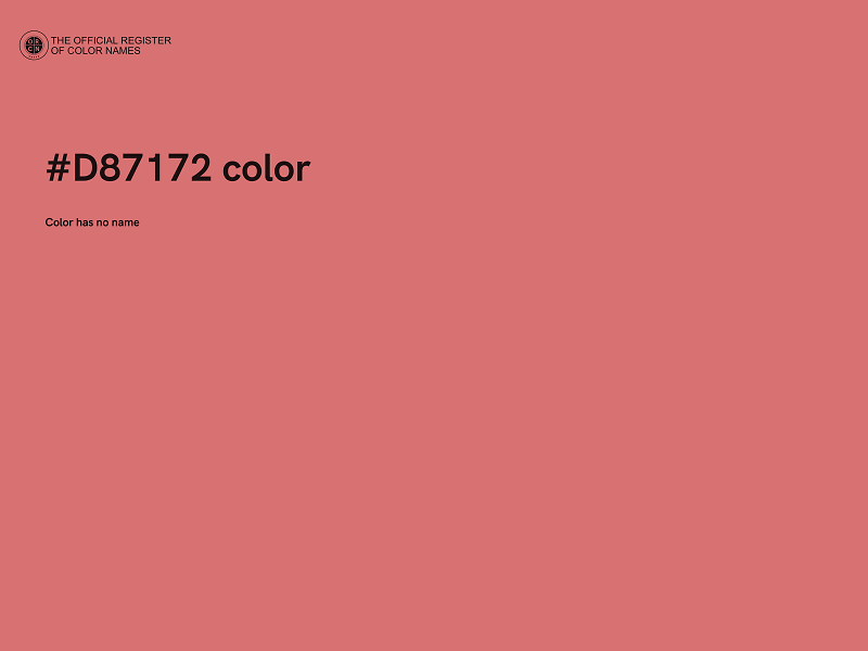 #D87172 color image