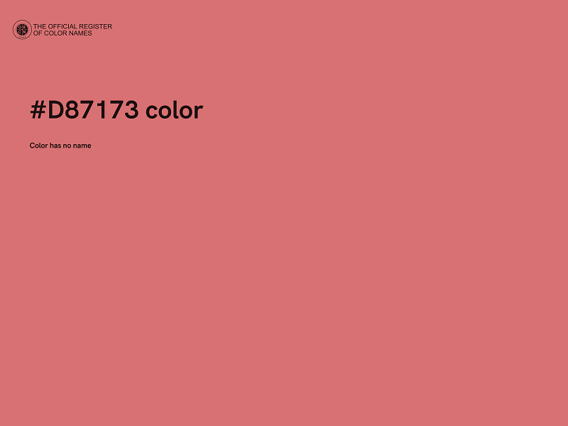 #D87173 color image