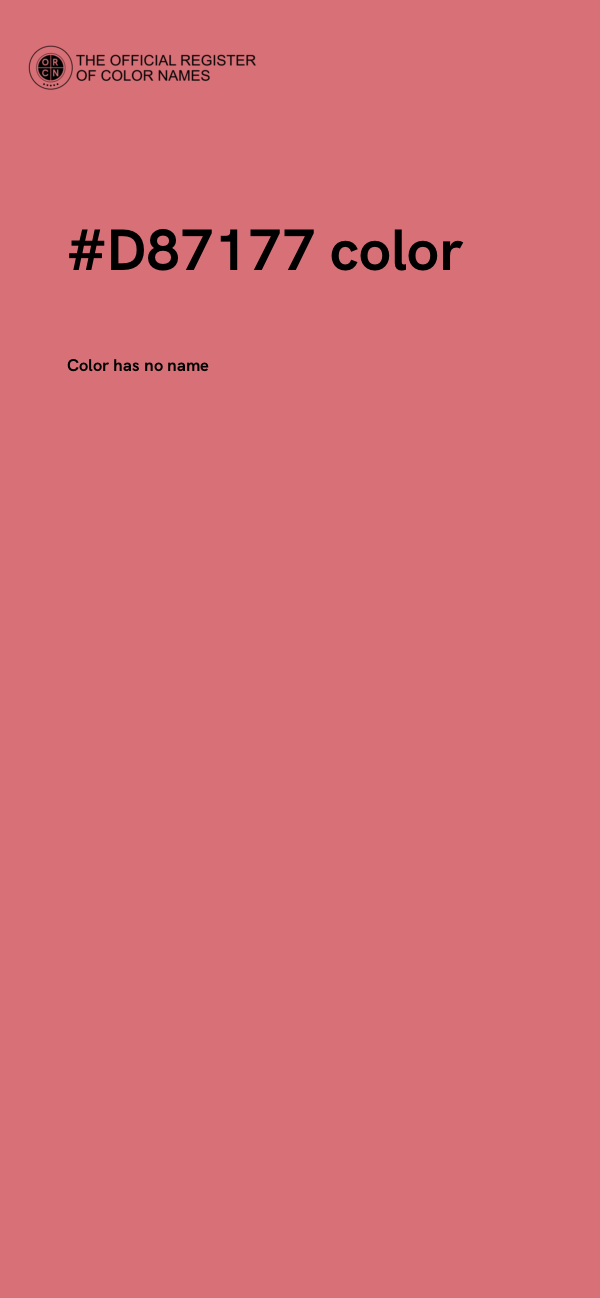 #D87177 color image