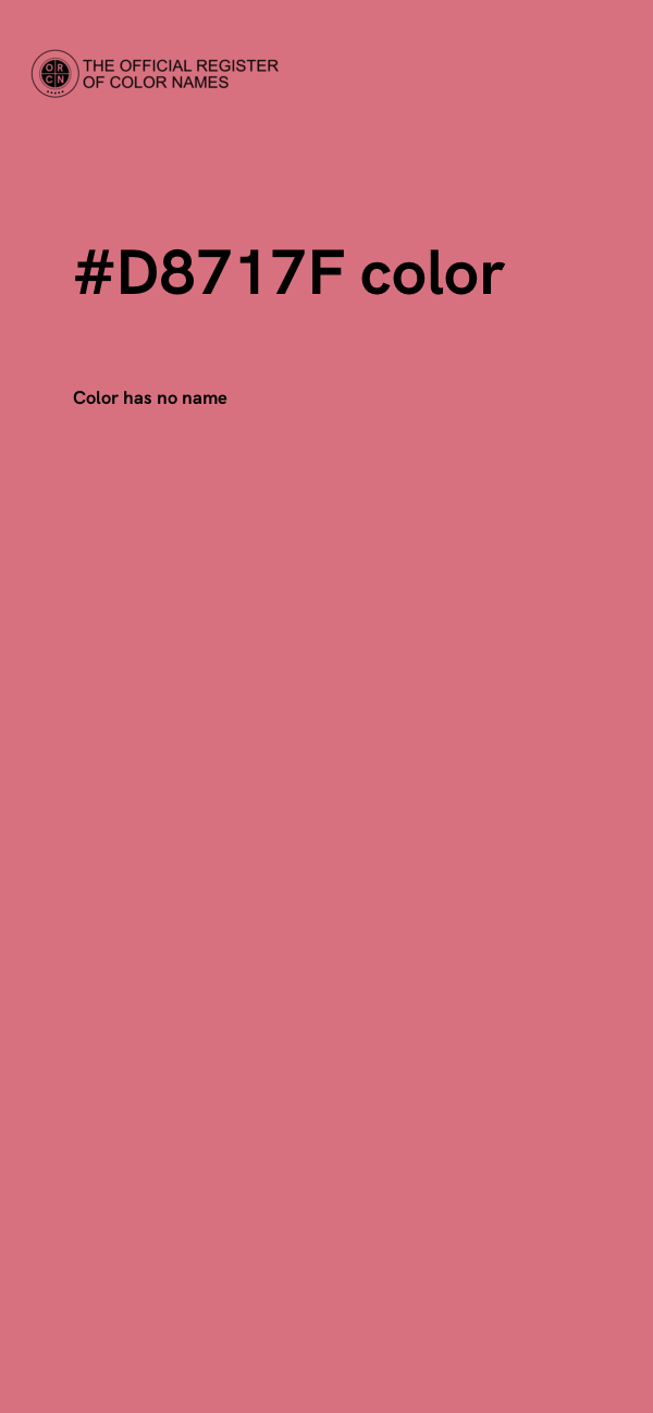 #D8717F color image