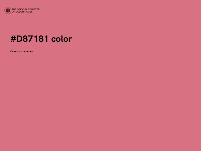 #D87181 color image