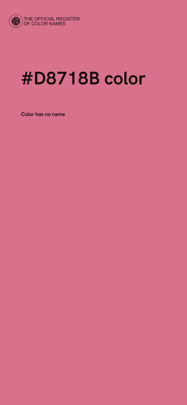 #D8718B color image