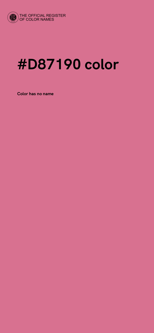 #D87190 color image
