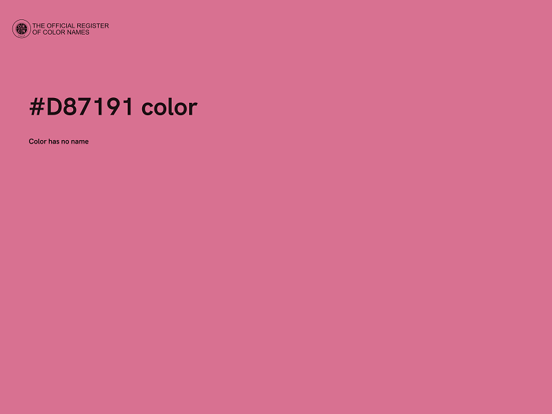 #D87191 color image