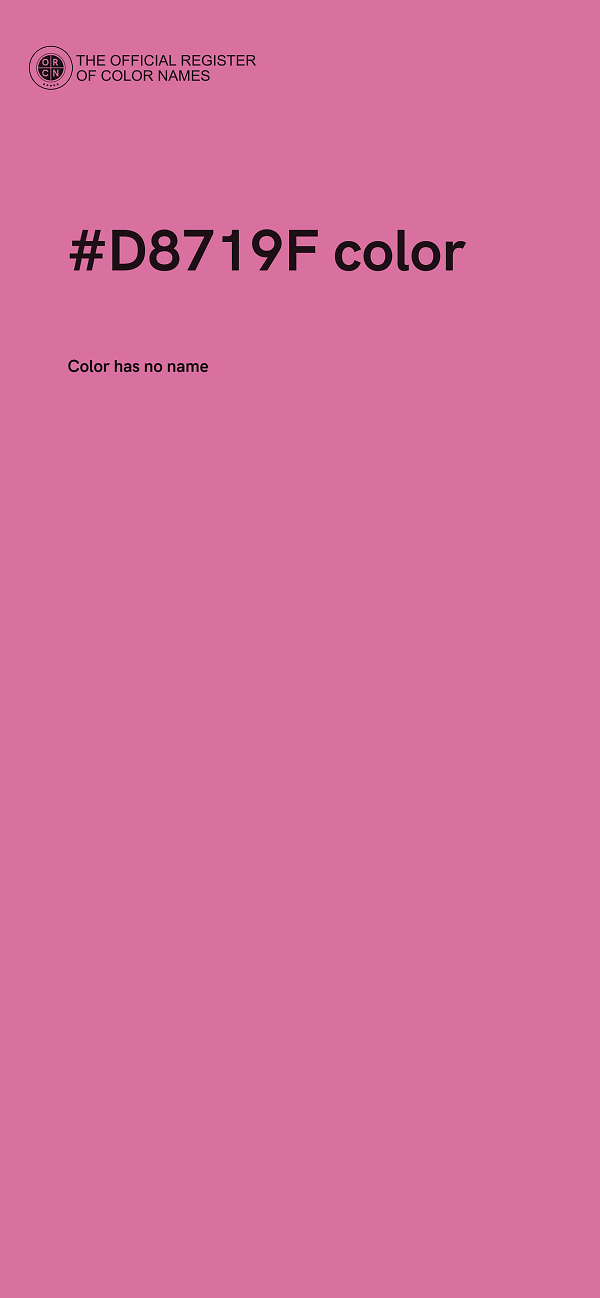 #D8719F color image