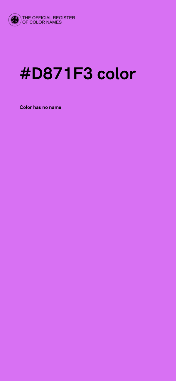 #D871F3 color image