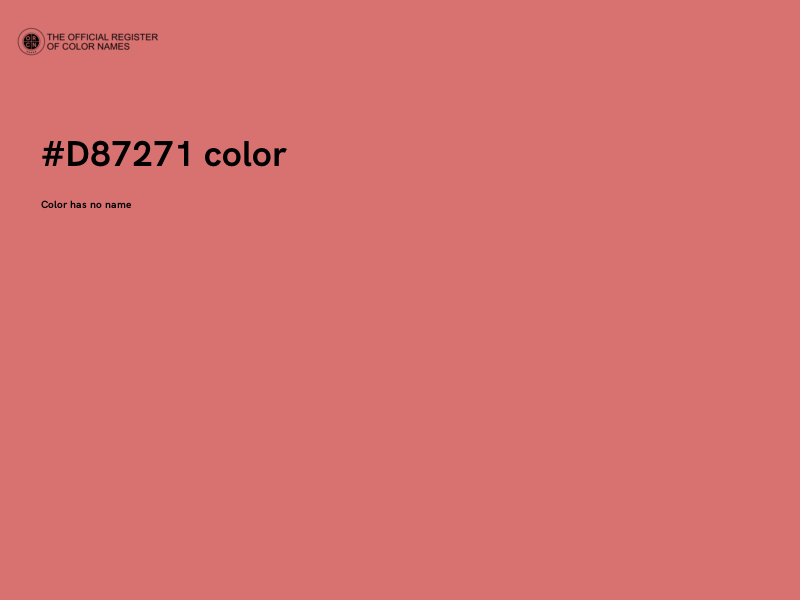#D87271 color image