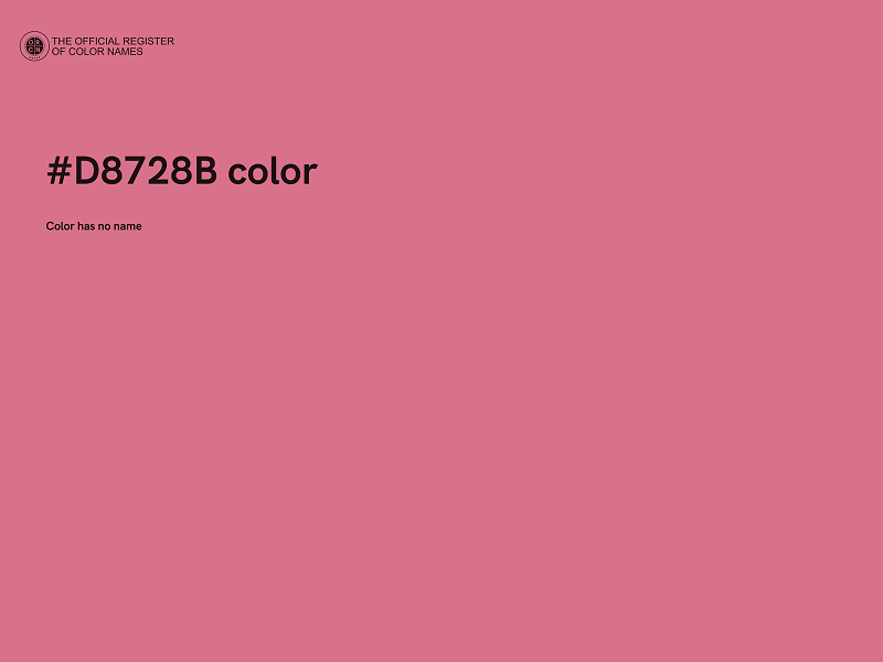 #D8728B color image